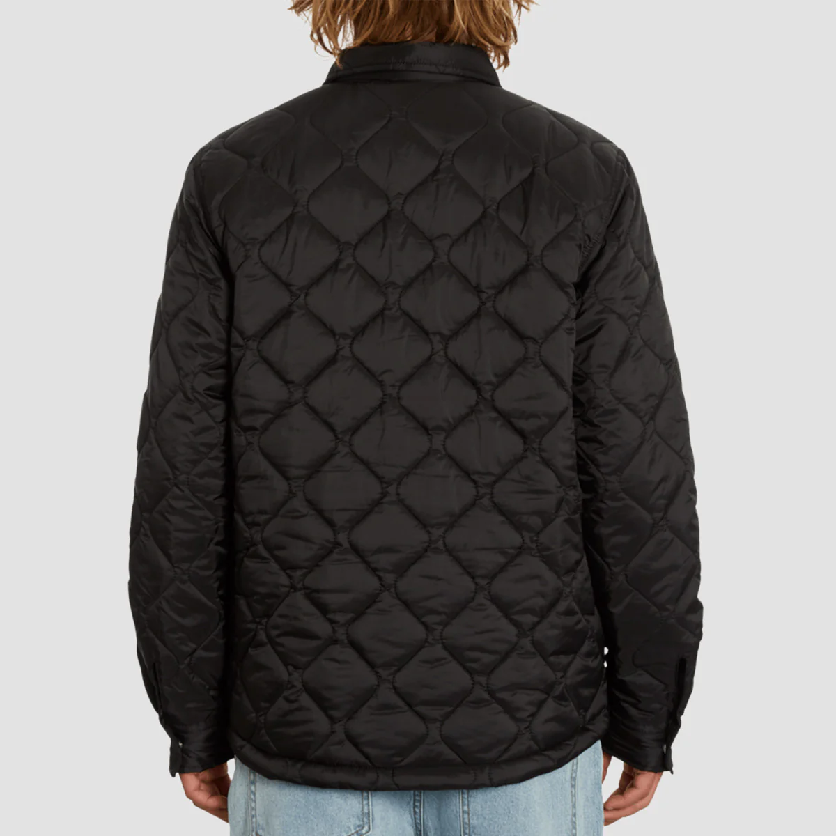 Volcom Bowered Plus Fleece lined Over Shirt Jacket Black - Image 2