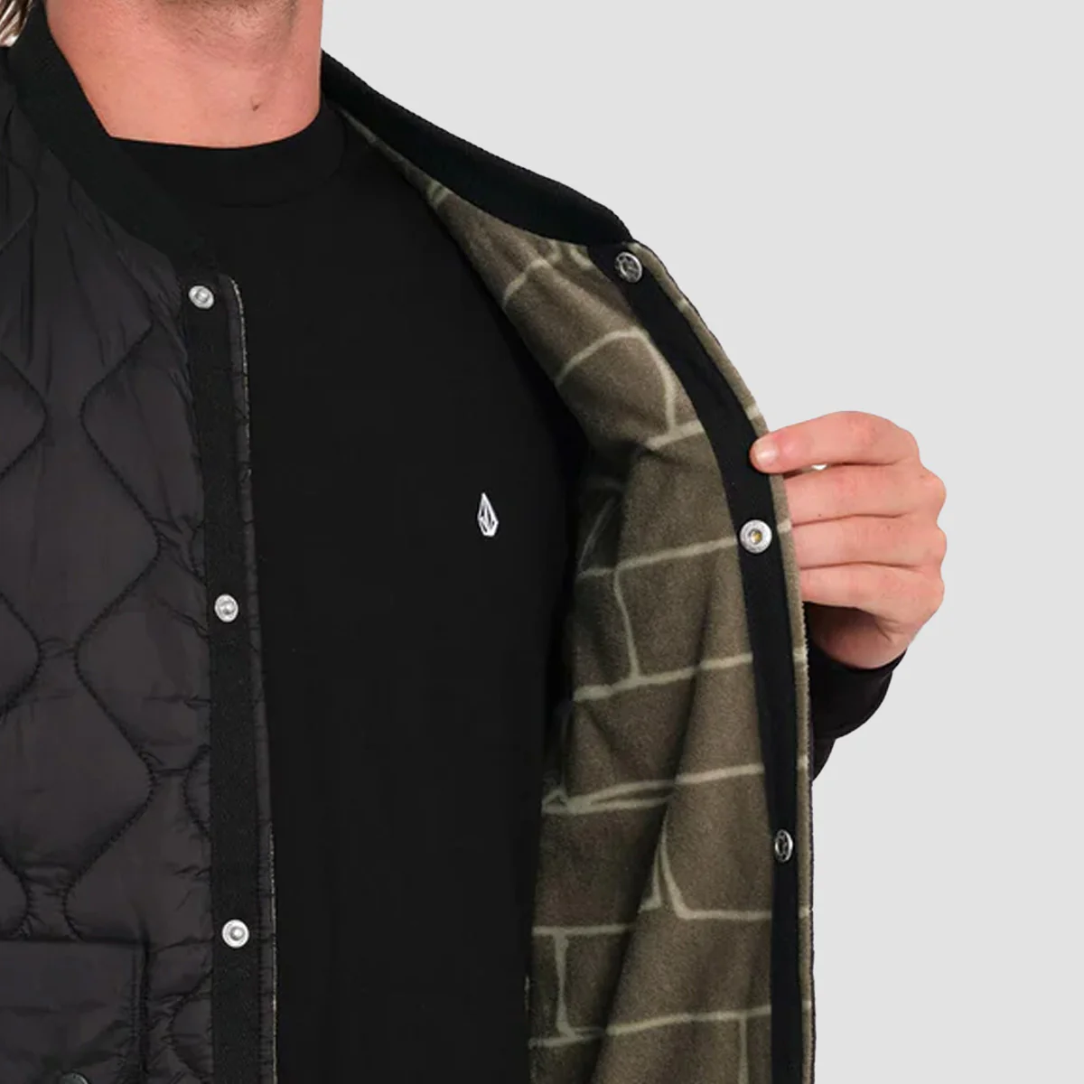 Volcom Bowered Reversible Vest Jacket Wintermoss - Image 3