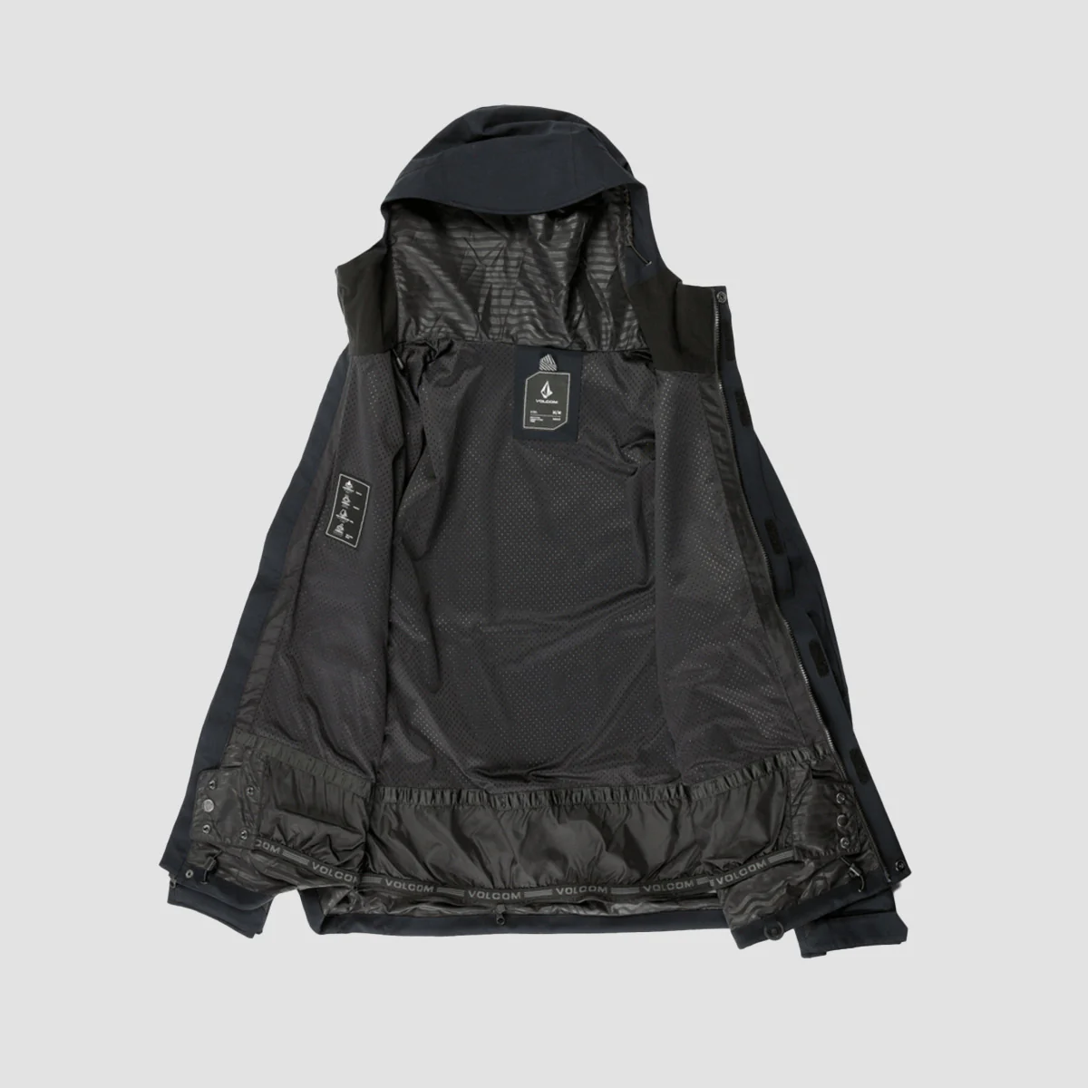 Volcom Brighton 15K Full Zip Snow Jacket Black - Image 3