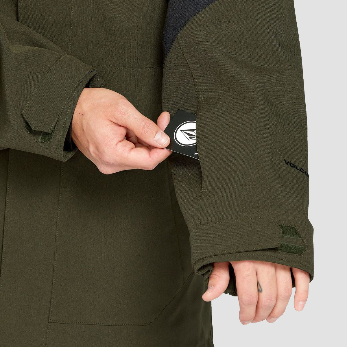 Volcom Brighton 15K Full Zip Snow Jacket Ivy - Image 4