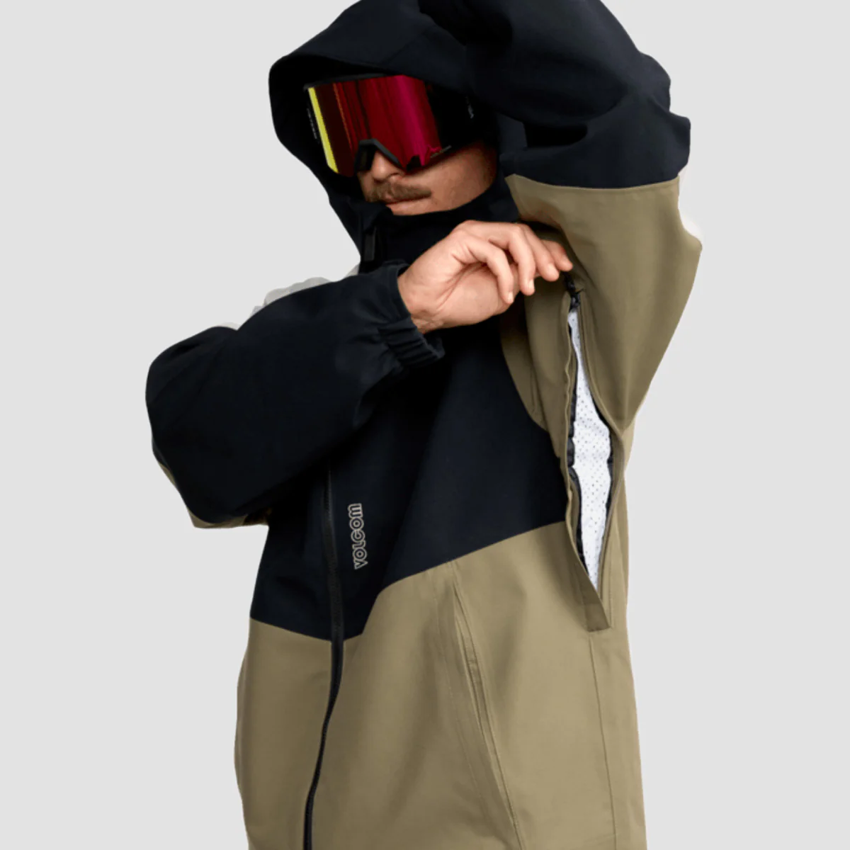 Volcom Brighton 15K Full Zip Snow Jacket Military - Image 3