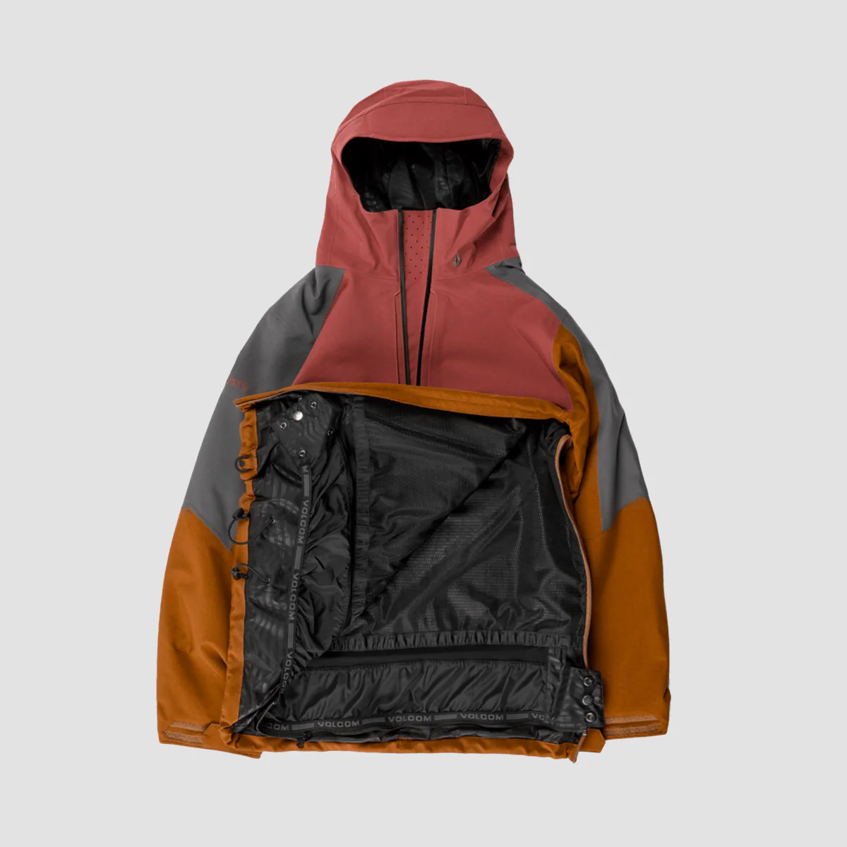Volcom Brighton 15K Pullover Snow Jacket Caramel - Image 2