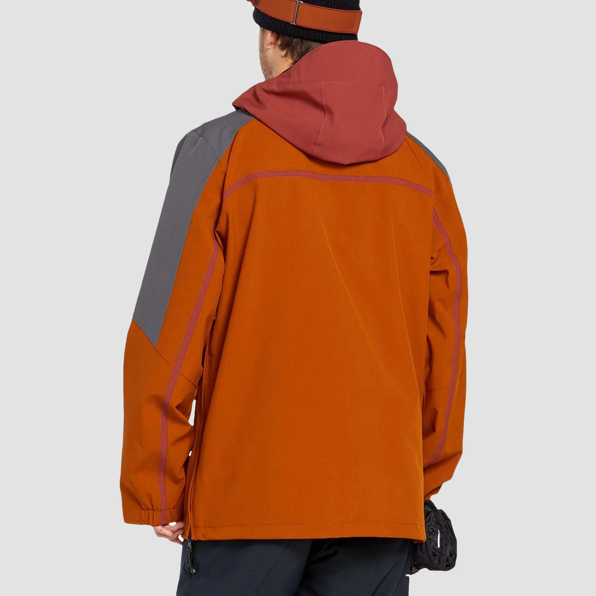 Volcom Brighton 15K Pullover Snow Jacket Caramel - Image 3