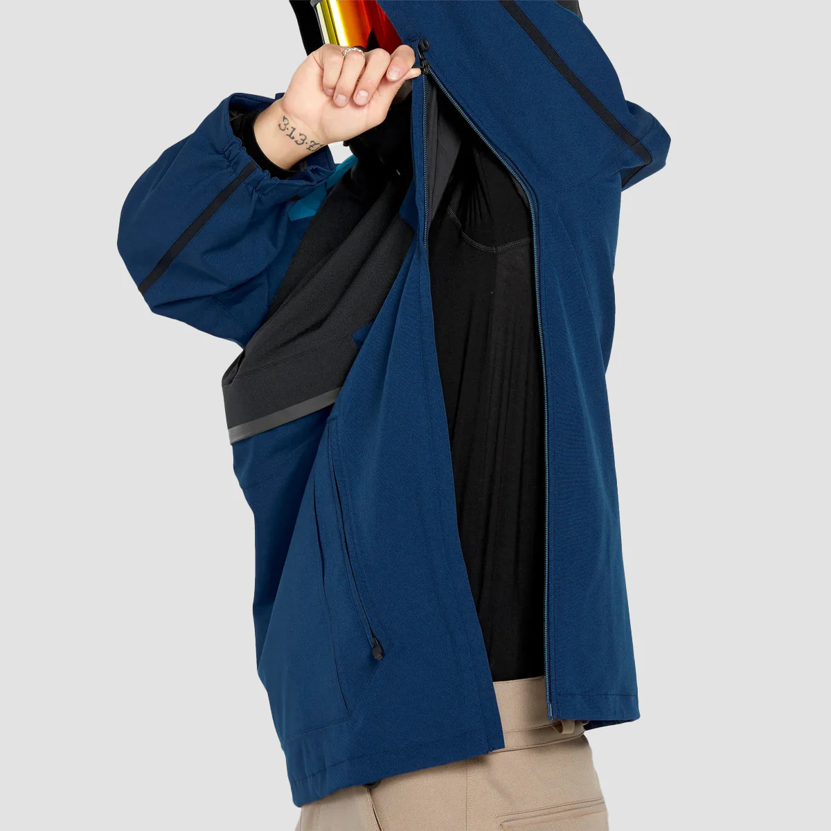 Volcom Brighton 15K Pullover Snow Jacket Navy - Image 4