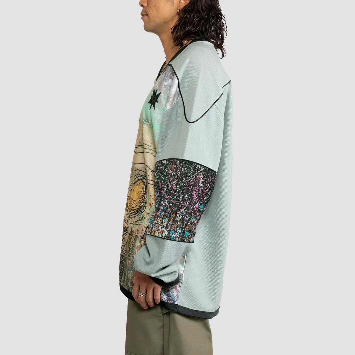 Volcom Bryan Iguchi Knit Longsleeve T-Shirt Cypress Green - Image 2