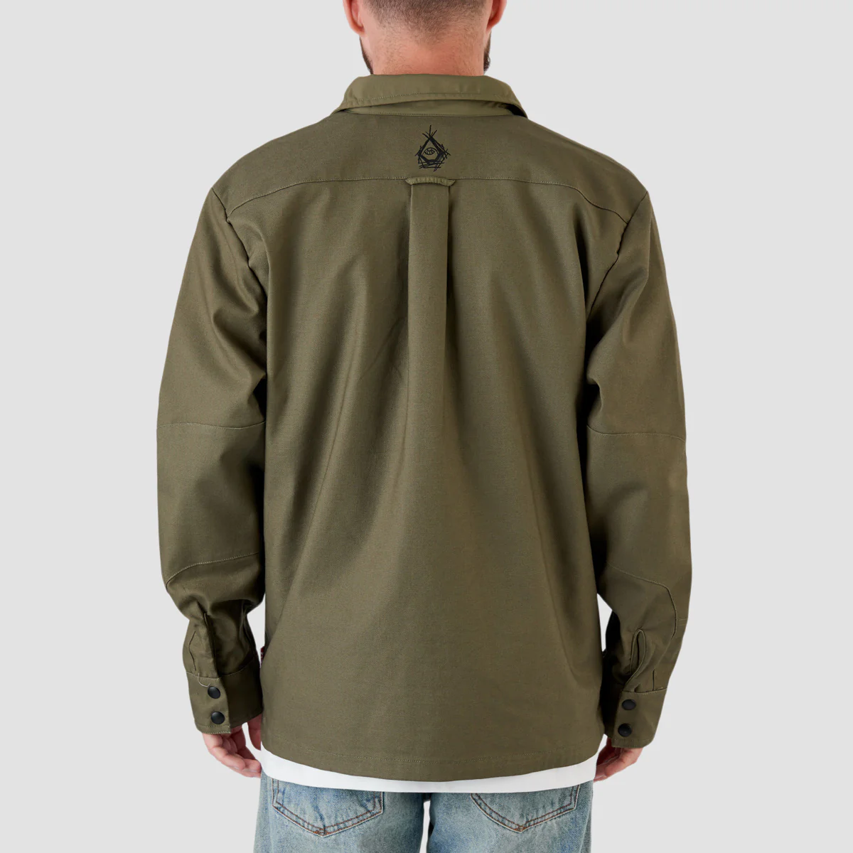 Volcom Bryan Iguchi Longsleeve Work Shirt Wintermoss - Image 3