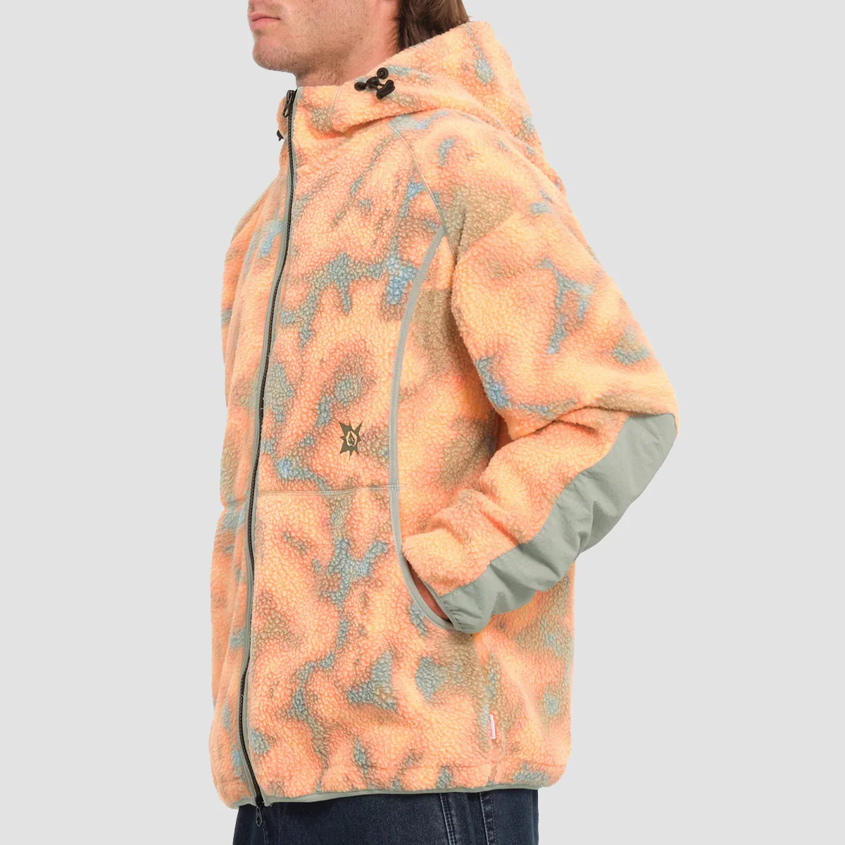 Volcom Bryan Iguchi Zip Hoodie Tigerlily - Image 2