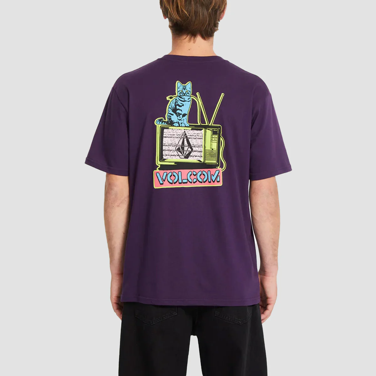 Volcom CatV T-Shirt Grape Royale - Image 2