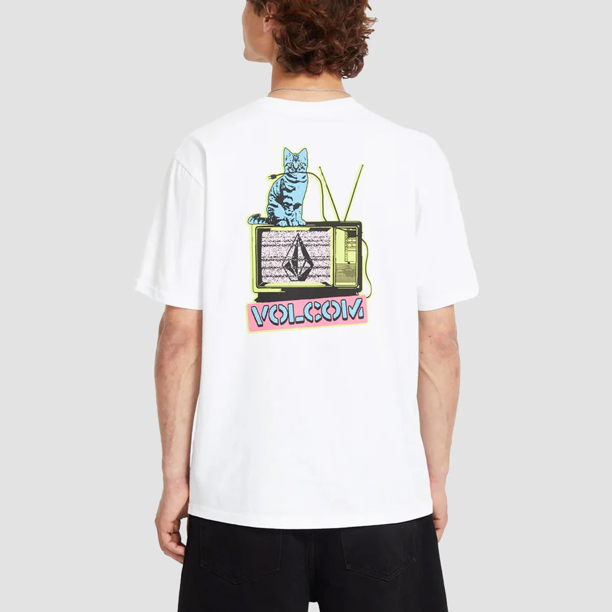 Volcom CatV T-Shirt White - Image 2