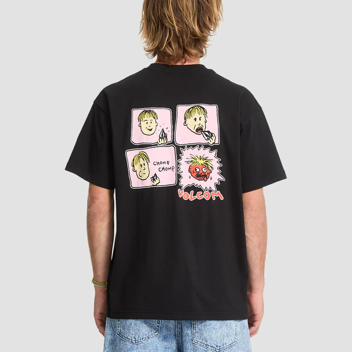 Volcom Chomp Chomp T-Shirt Black - Image 2