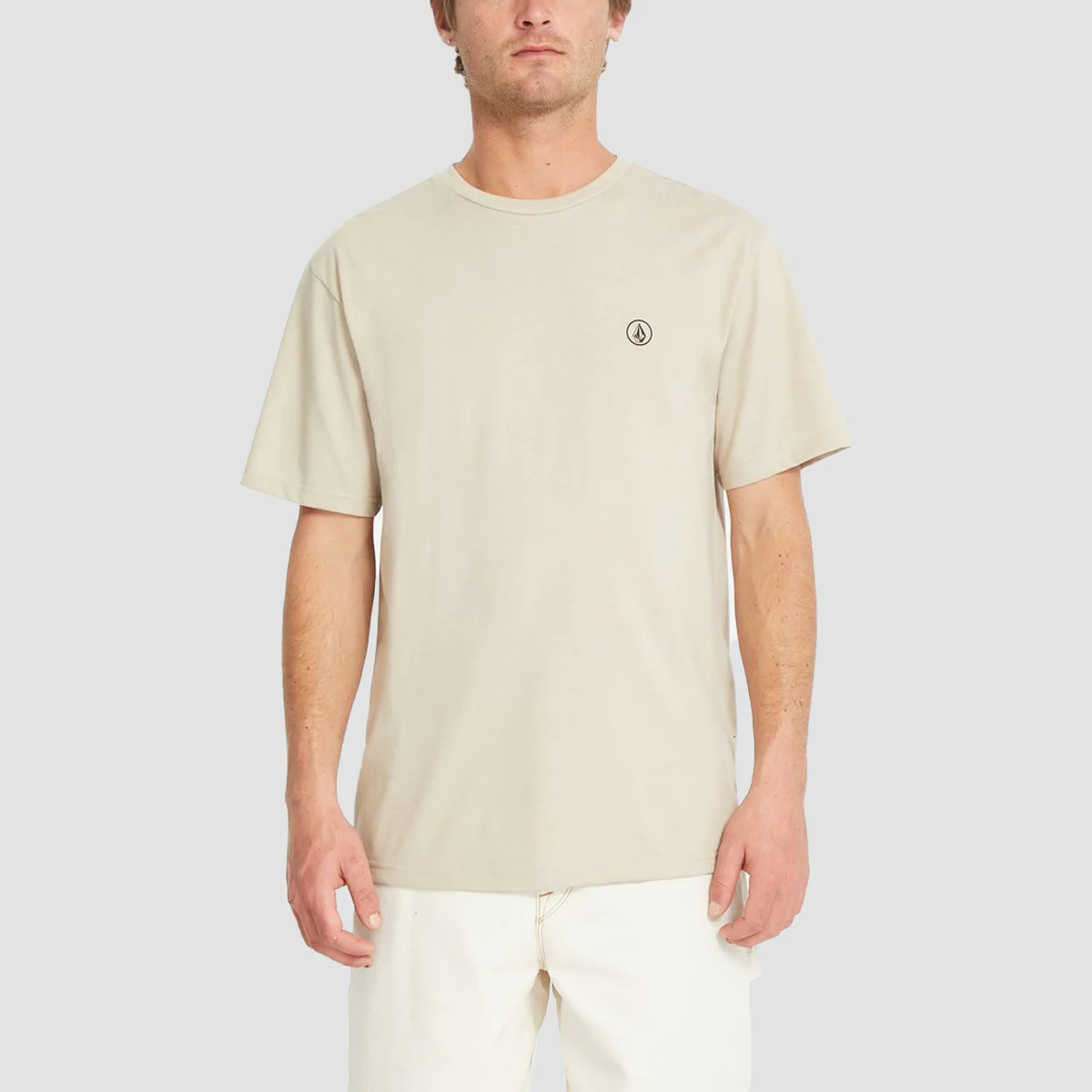 Volcom Circle Blanks HTH T-Shirt Light Khaki