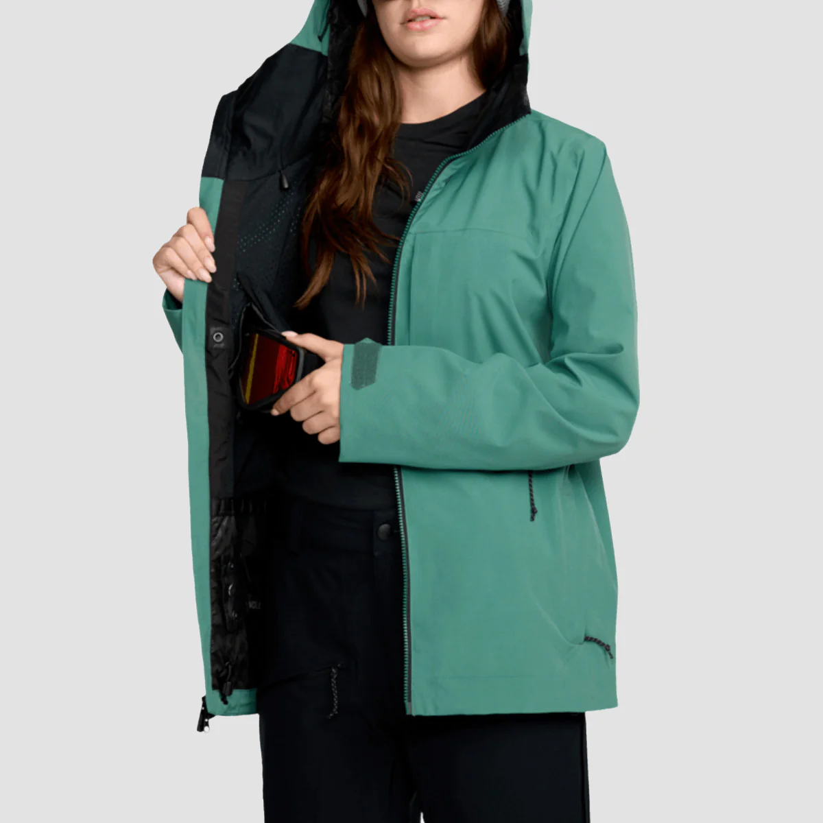 Volcom Cloudbreaker Stretch 30K Snow Jacket Spruce Green - Womens - Image 4