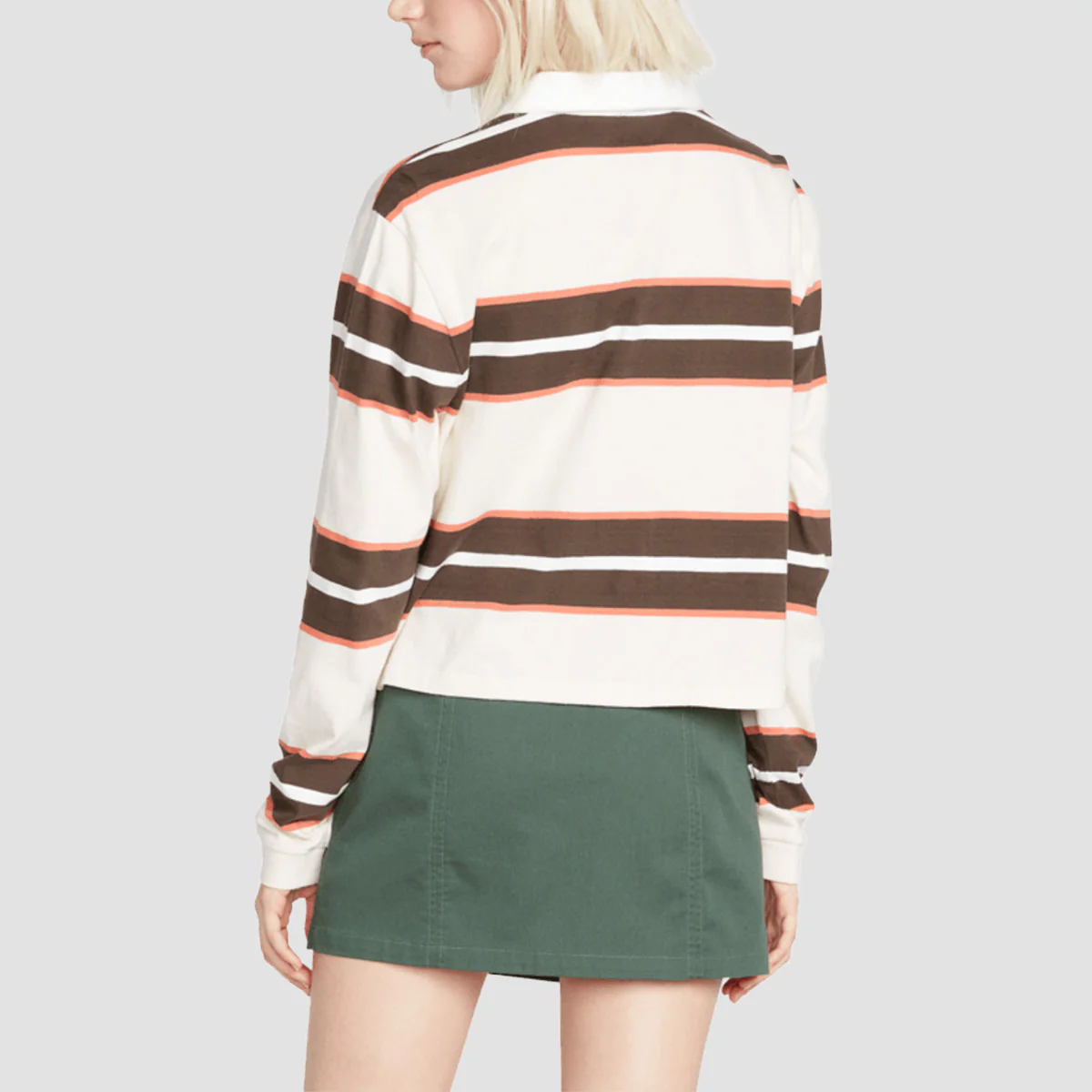 Volcom Coco Ho Longsleeve Polo Shirt Espresso - Womens - Image 2