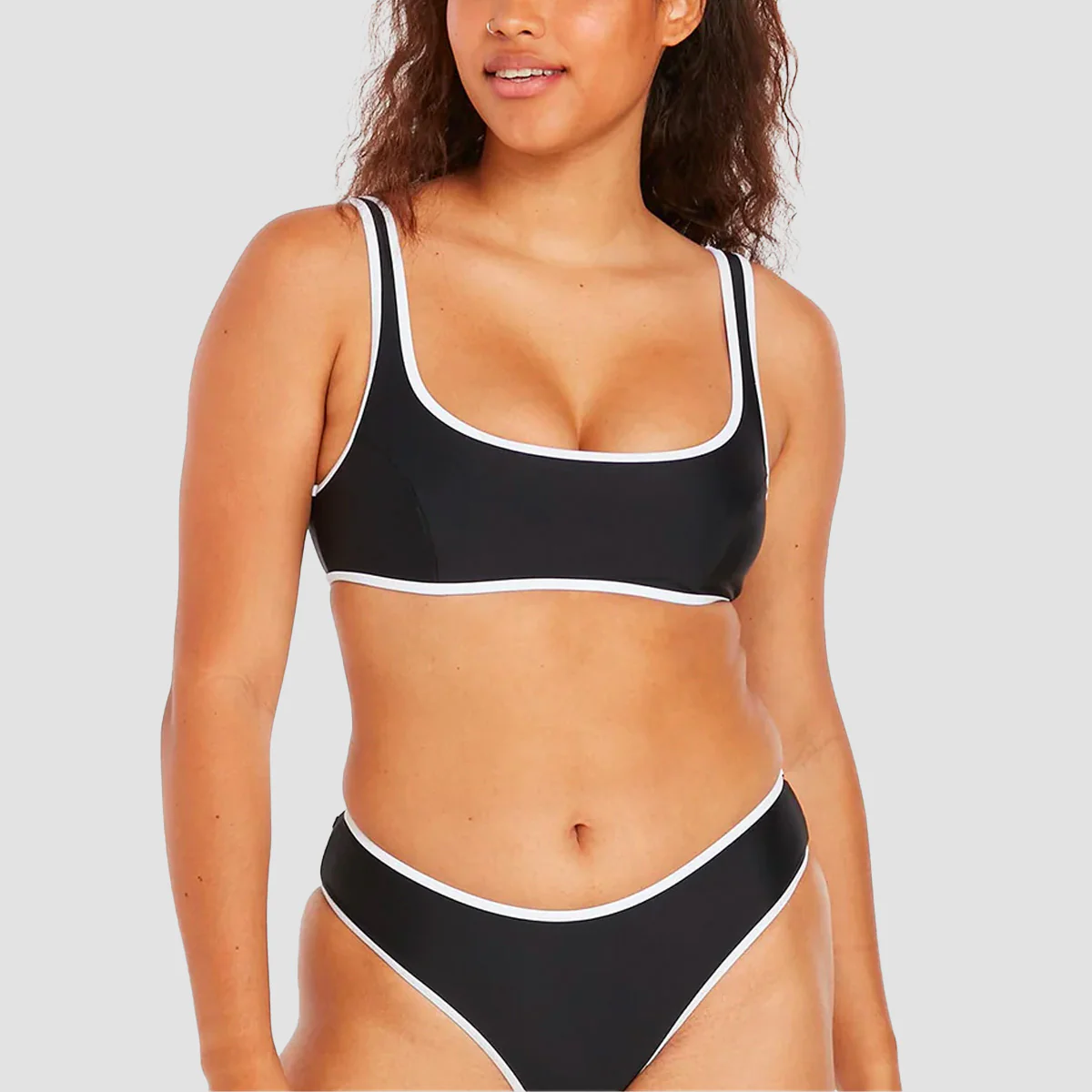 Volcom Coco Scoop Reversible Bikini Top Black Combo - Womens - Image 2