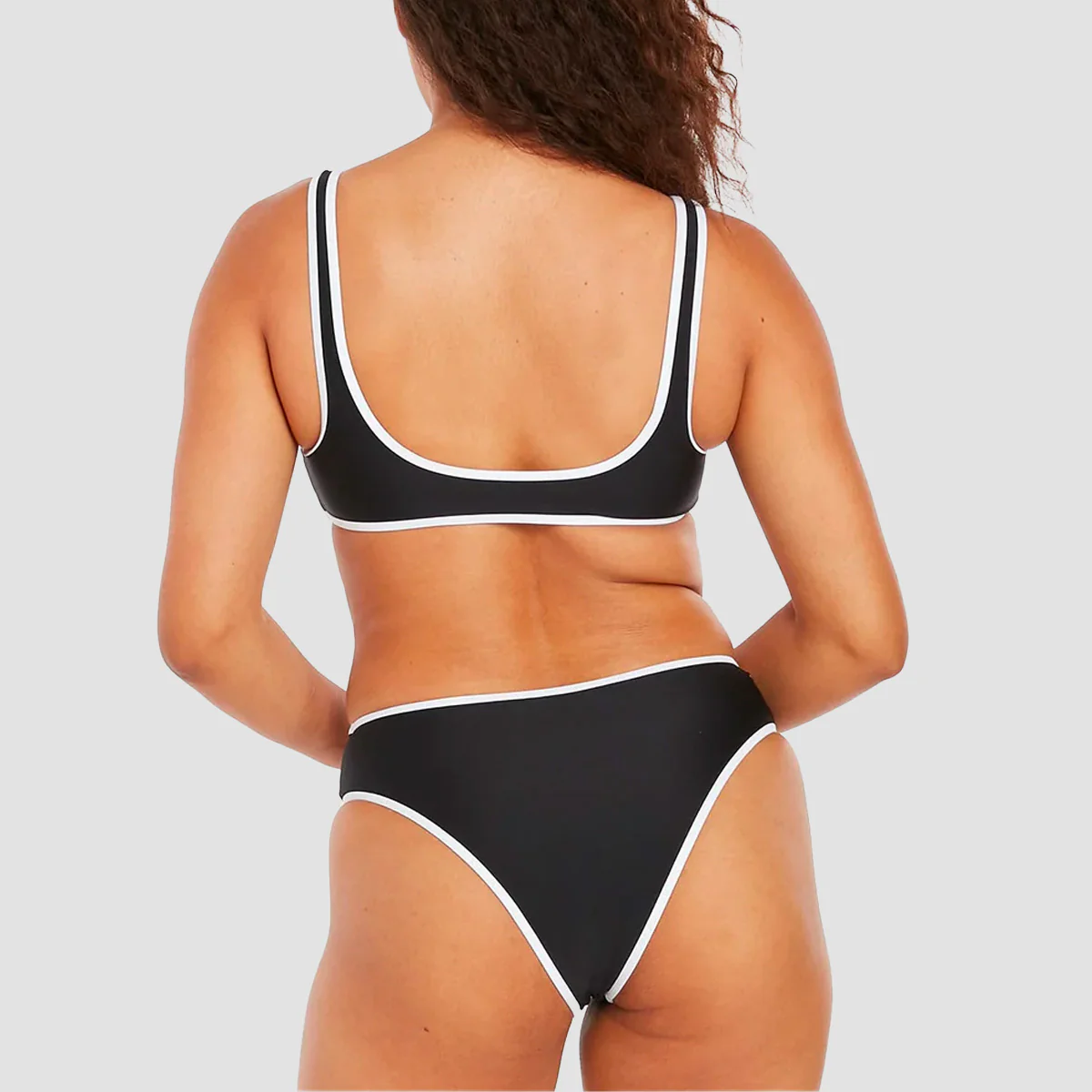 Volcom Coco Scoop Reversible Bikini Top Black Combo - Womens - Image 3