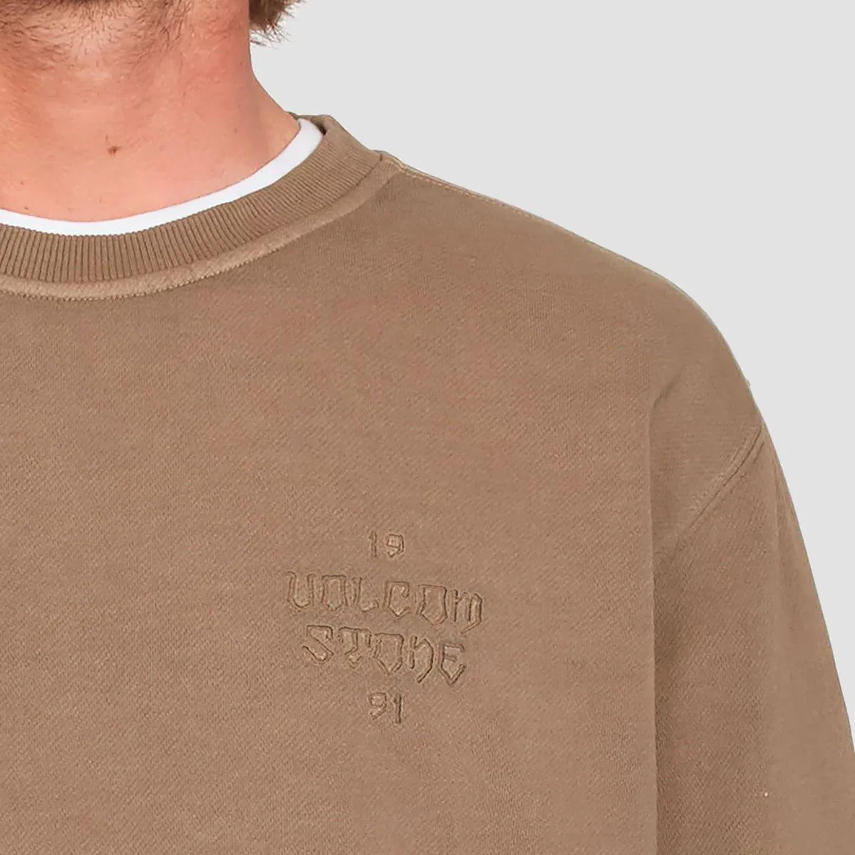Volcom Compstone Crew Sweat Mud - Image 2