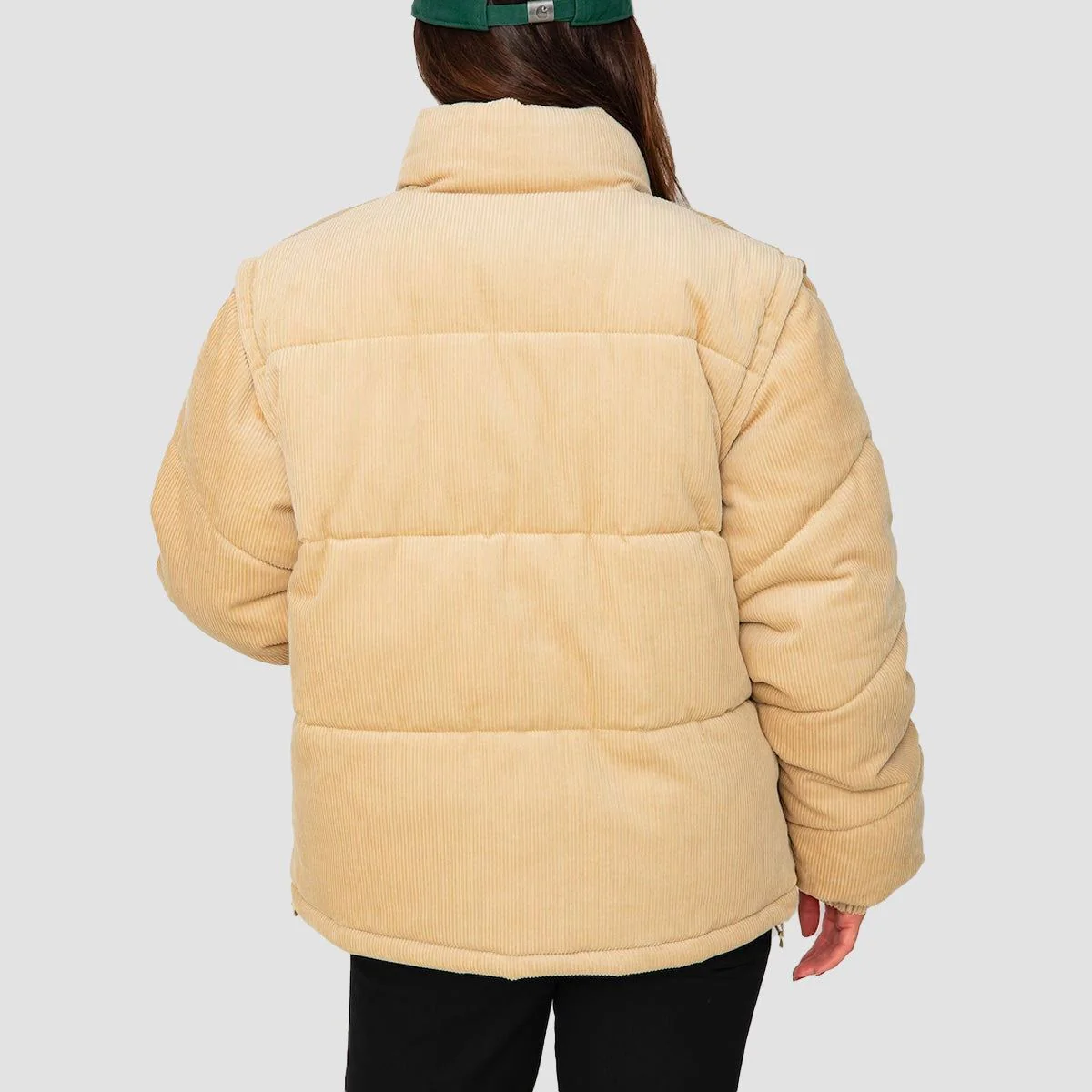 Volcom Cord'N Puff Jacket Khaki - Womens - Image 3