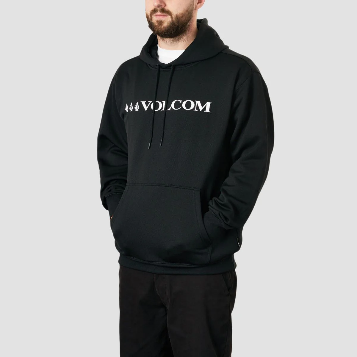 Volcom Core Hydro Pullover Snow Hoodie Black - Image 2