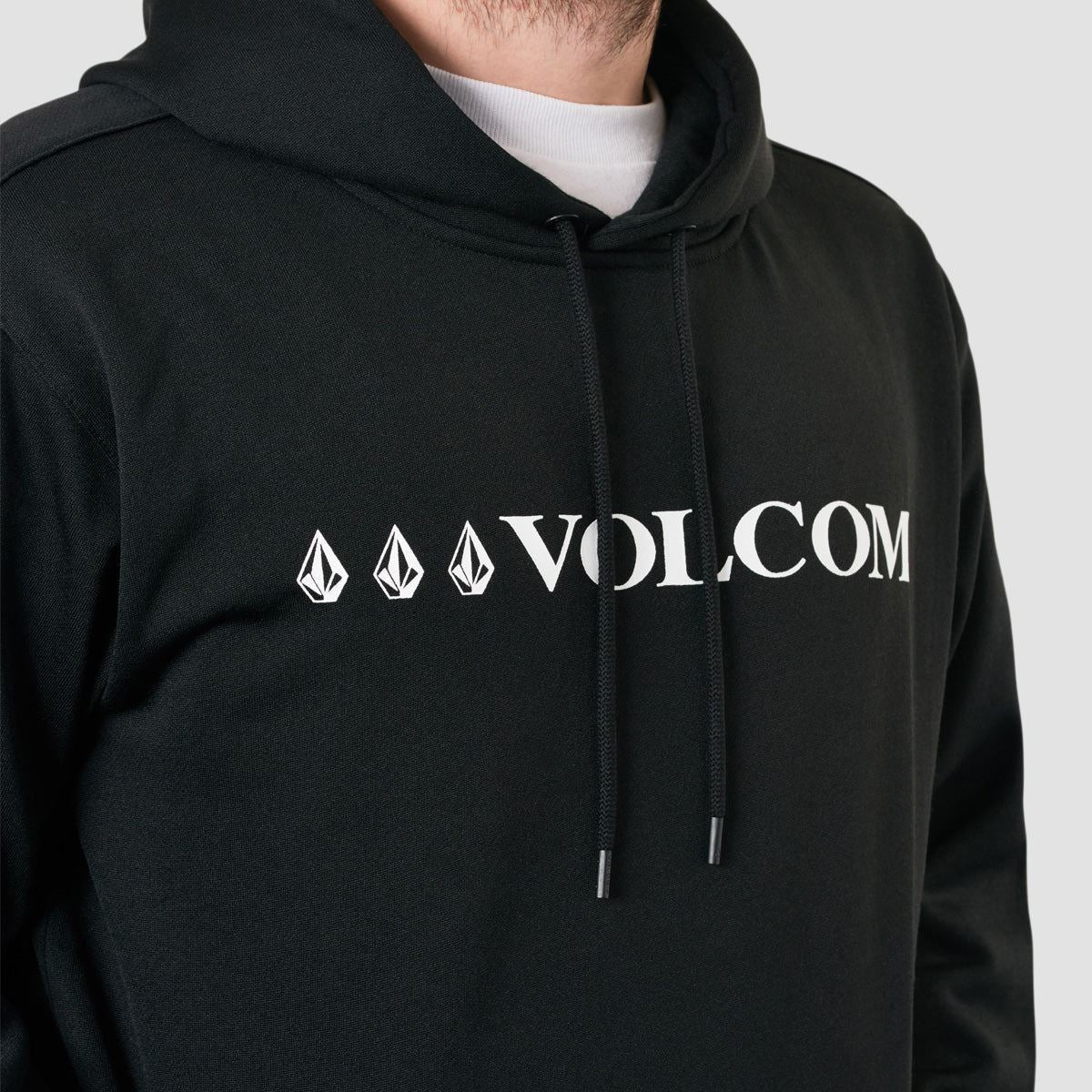 Volcom Core Hydro Pullover Snow Hoodie Black - Image 3