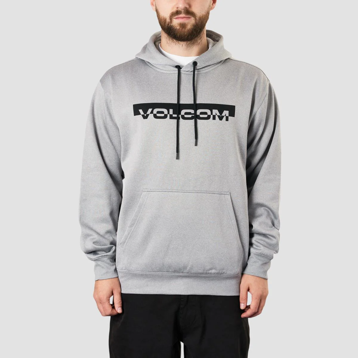 Volcom Core Hydro Pullover Snow Hoodie Heather Grey