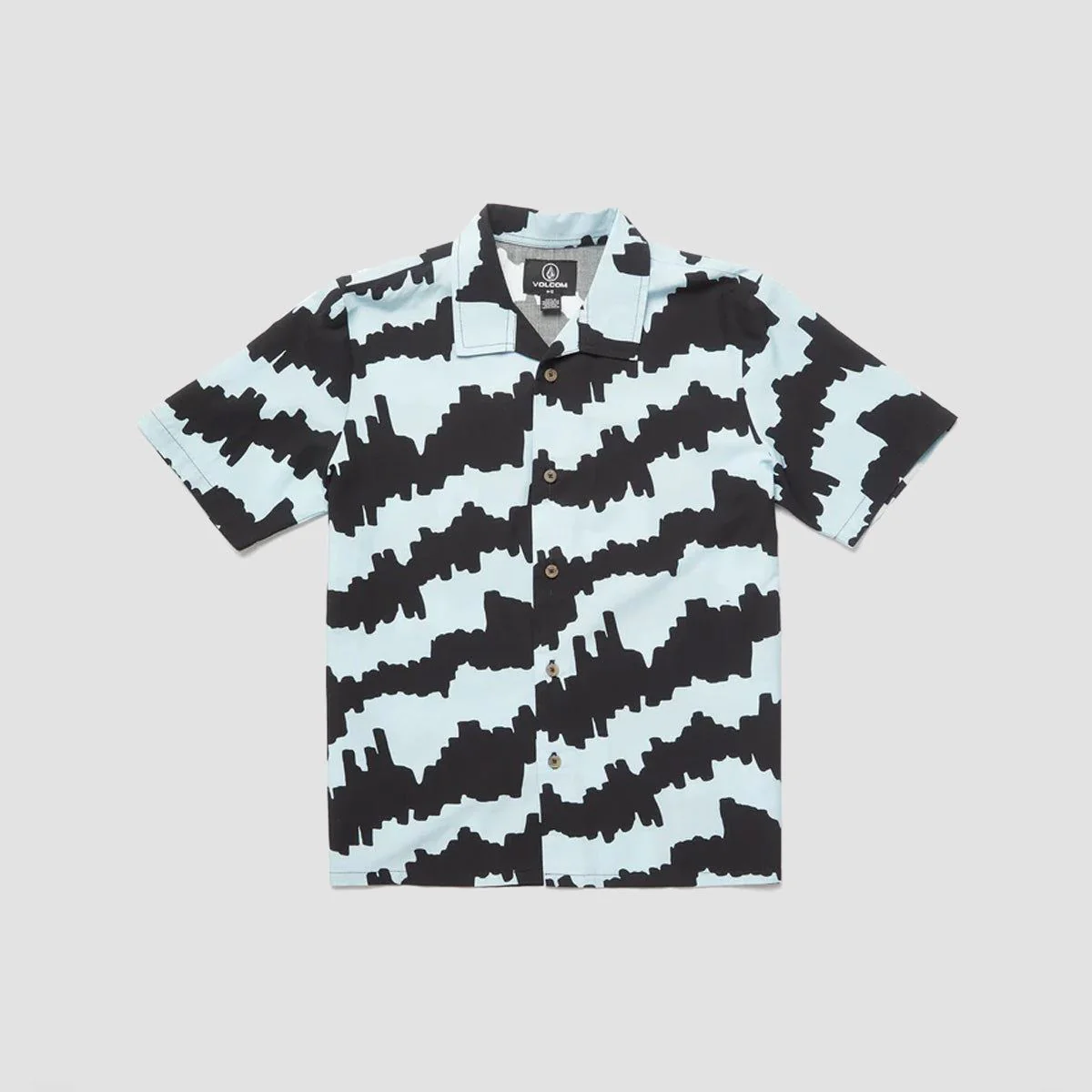Volcom Cosmic Love Short Sleeve Shirt Ice Blue - Kids