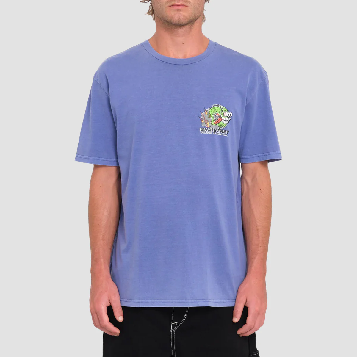Volcom Crazee Wheel PW T-Shirt Ballpoint Blue - Image 2