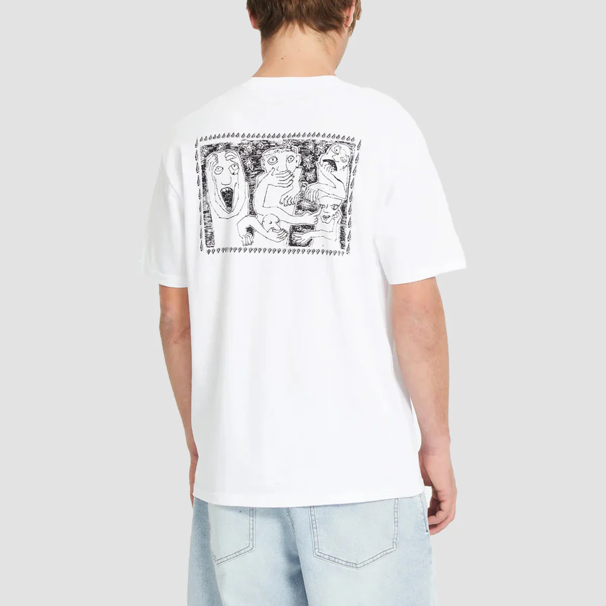 Volcom Crazybal T-Shirt White - Image 2