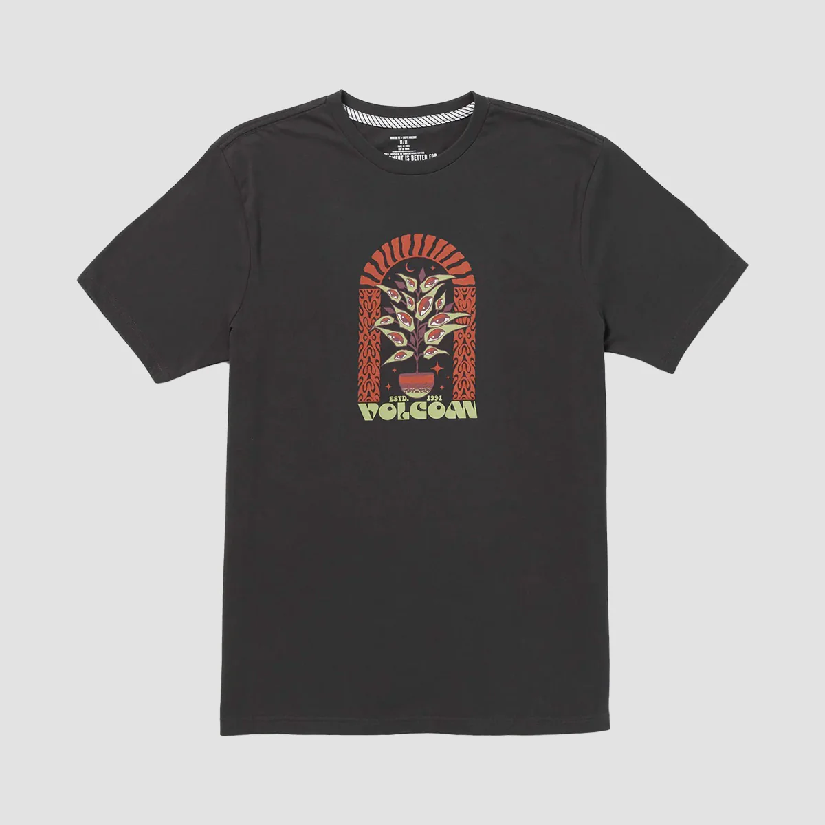 Volcom Delights Earth Tripper FTY T-Shirt Stealth