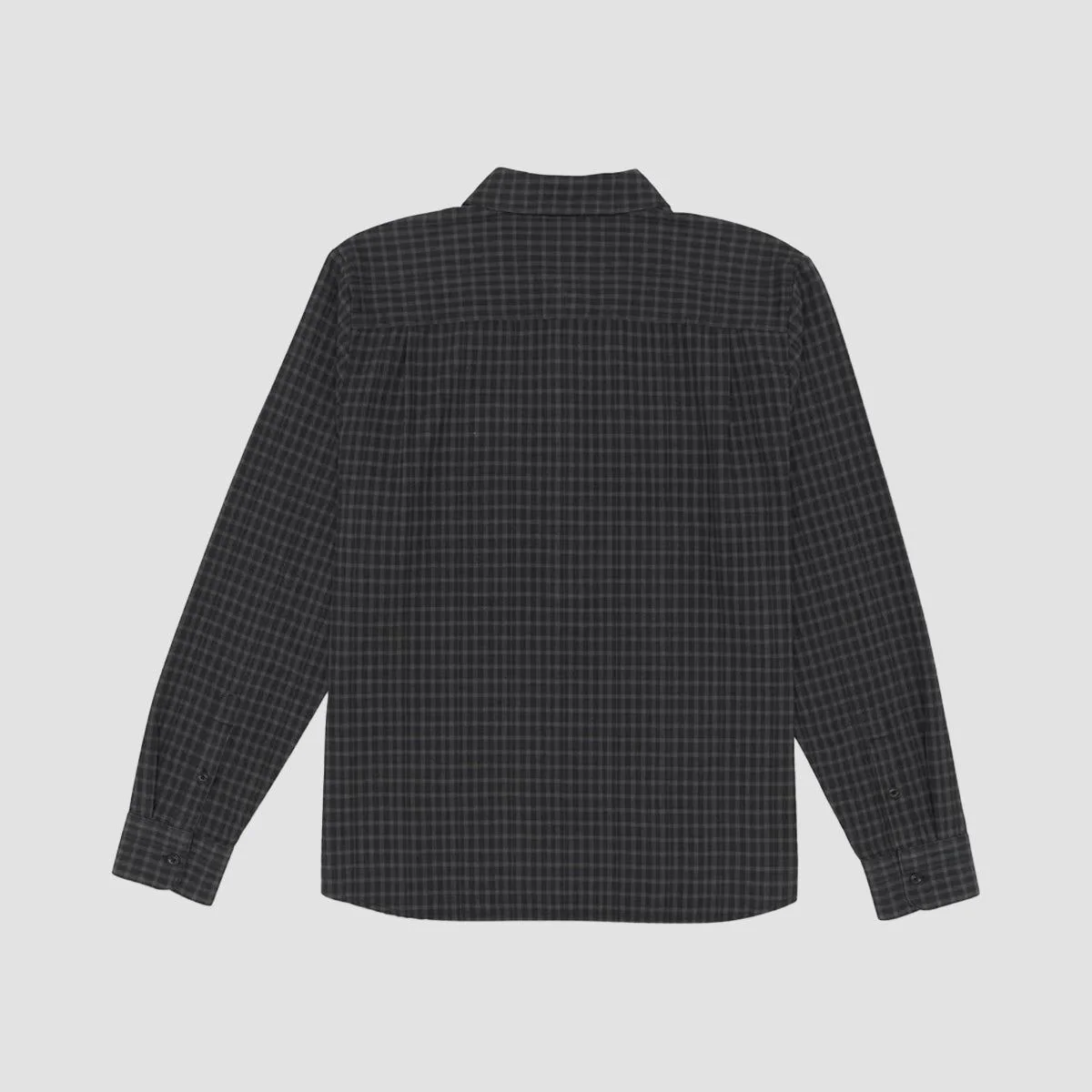 Volcom Dopestone 1/2 Zip Longsleeve Shirt Asphalt Black - Image 2