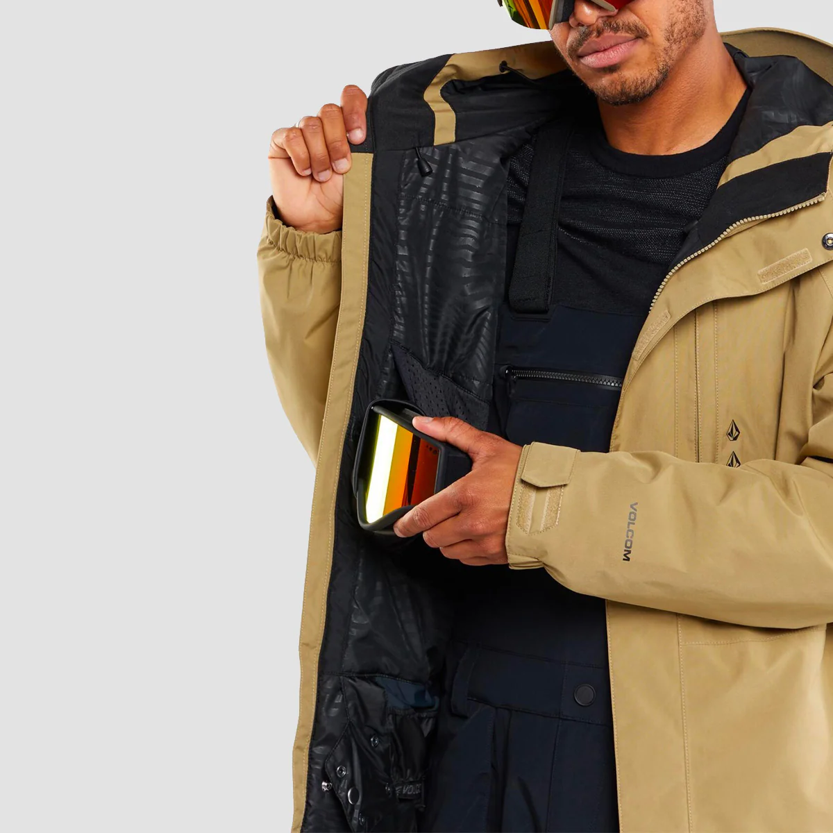 Volcom Dua Gore-Tex Snow Jacket Dark Khaki - Image 2