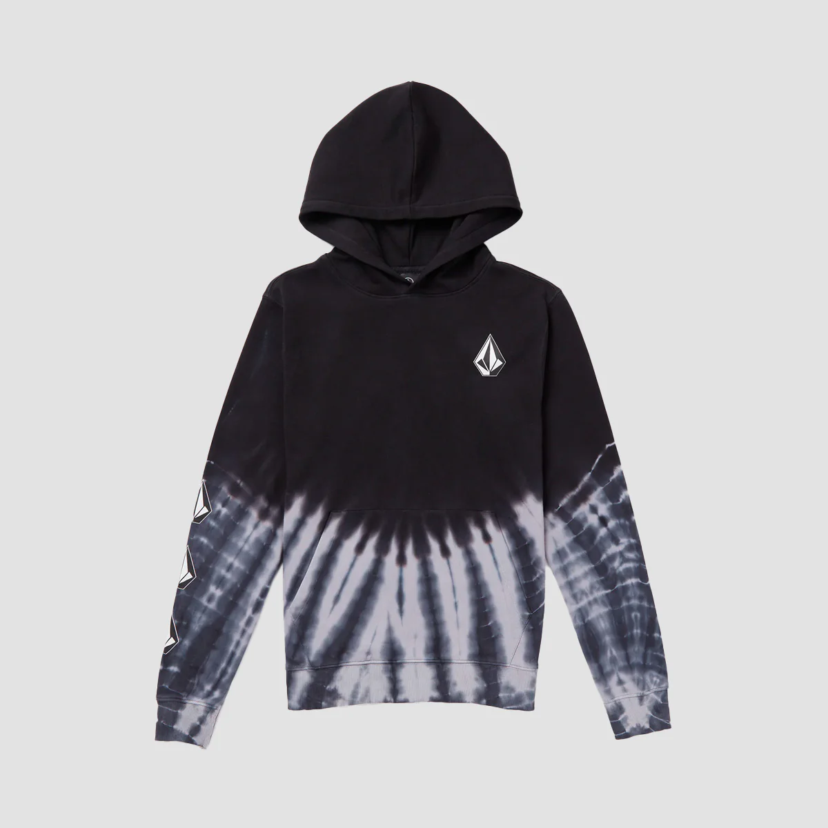 Volcom Dyed Pullover Hoodie Black - Kids