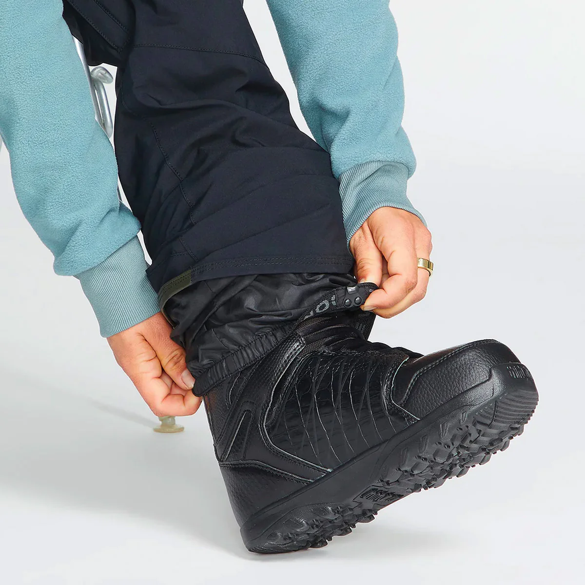 Volcom Elm Stretch Gore-Tex Snow Bib Pants Black - Womens - Image 5