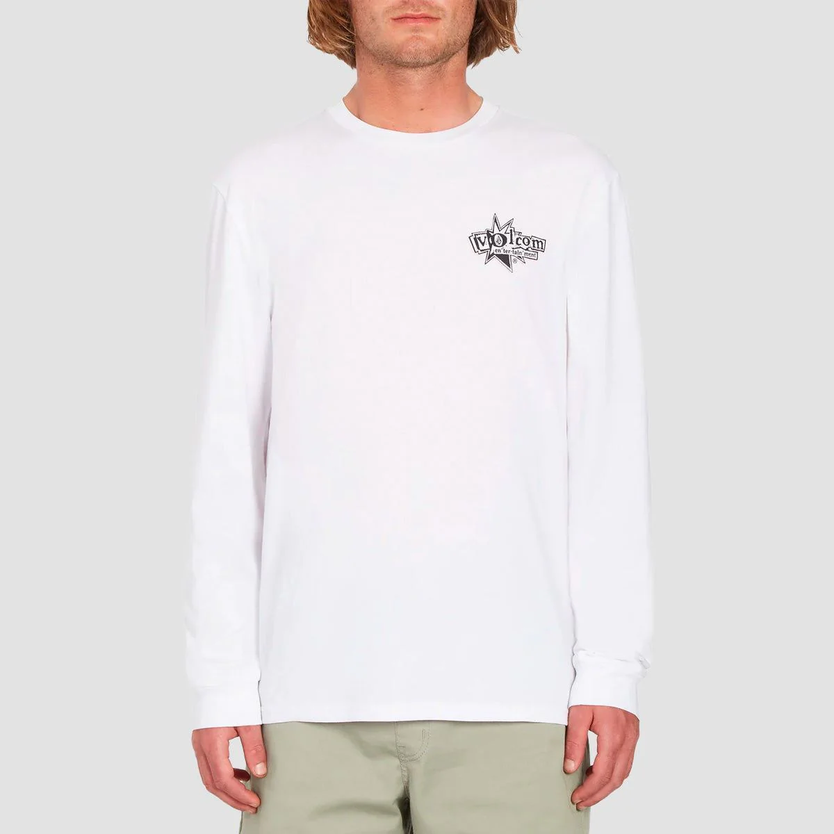 Volcom Ent Lp Longsleeve T-Shirt White - Image 2