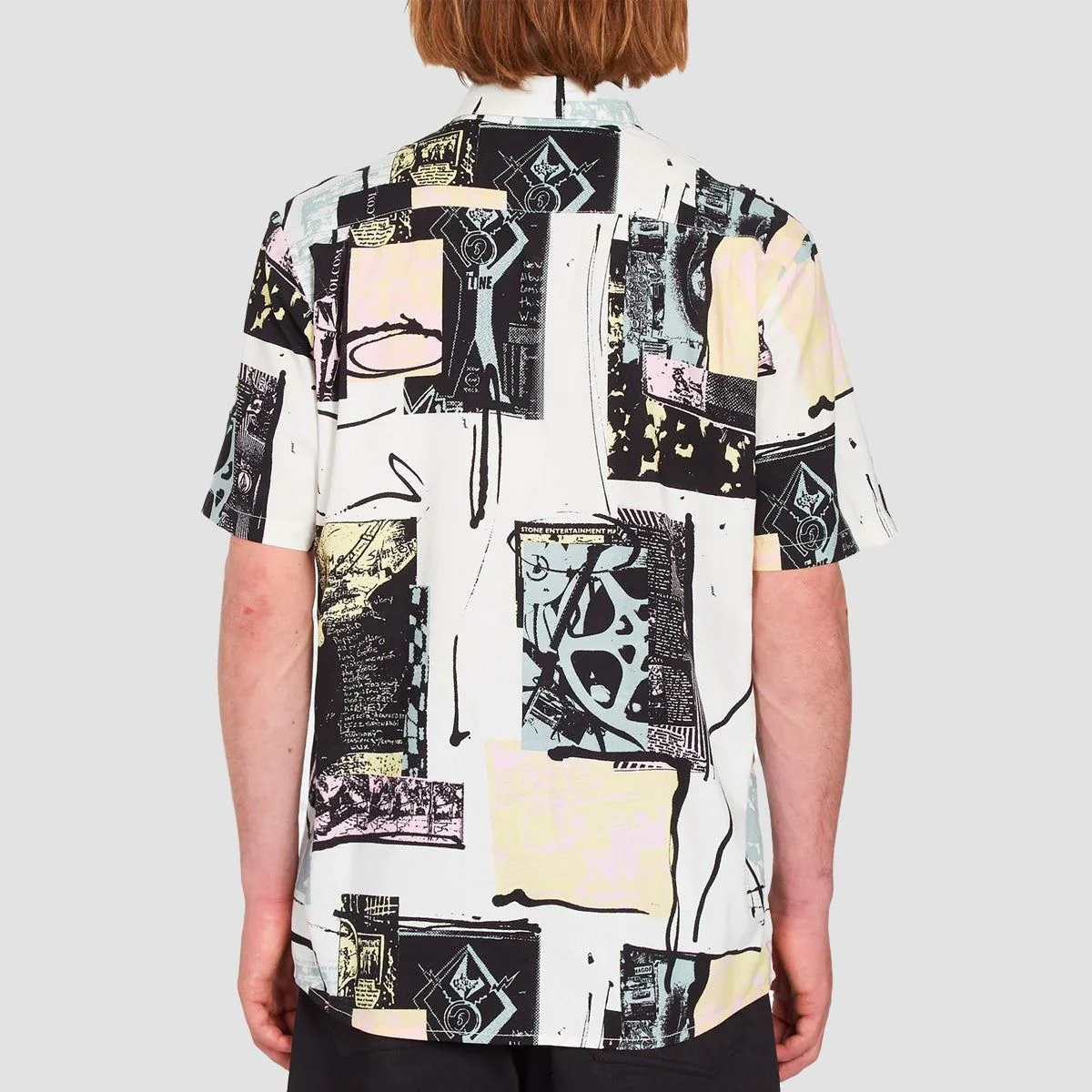 Volcom Ent LP Short Sleeve Shirt Whitecap Grey - Image 2