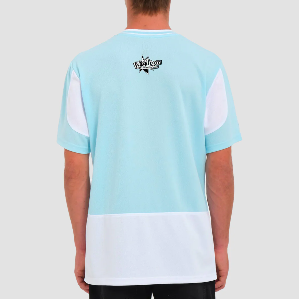 Volcom Ent Noa Deane V-Neck Jersey T-Shirt Misty Blue - Image 2