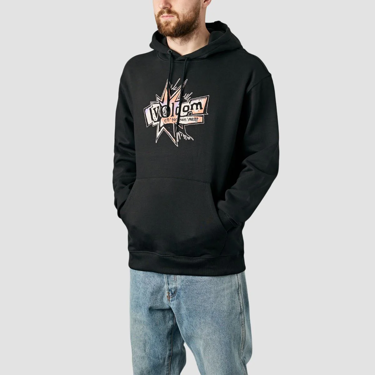 Volcom Ent Pepper Pullover Hoodie Black - Image 2