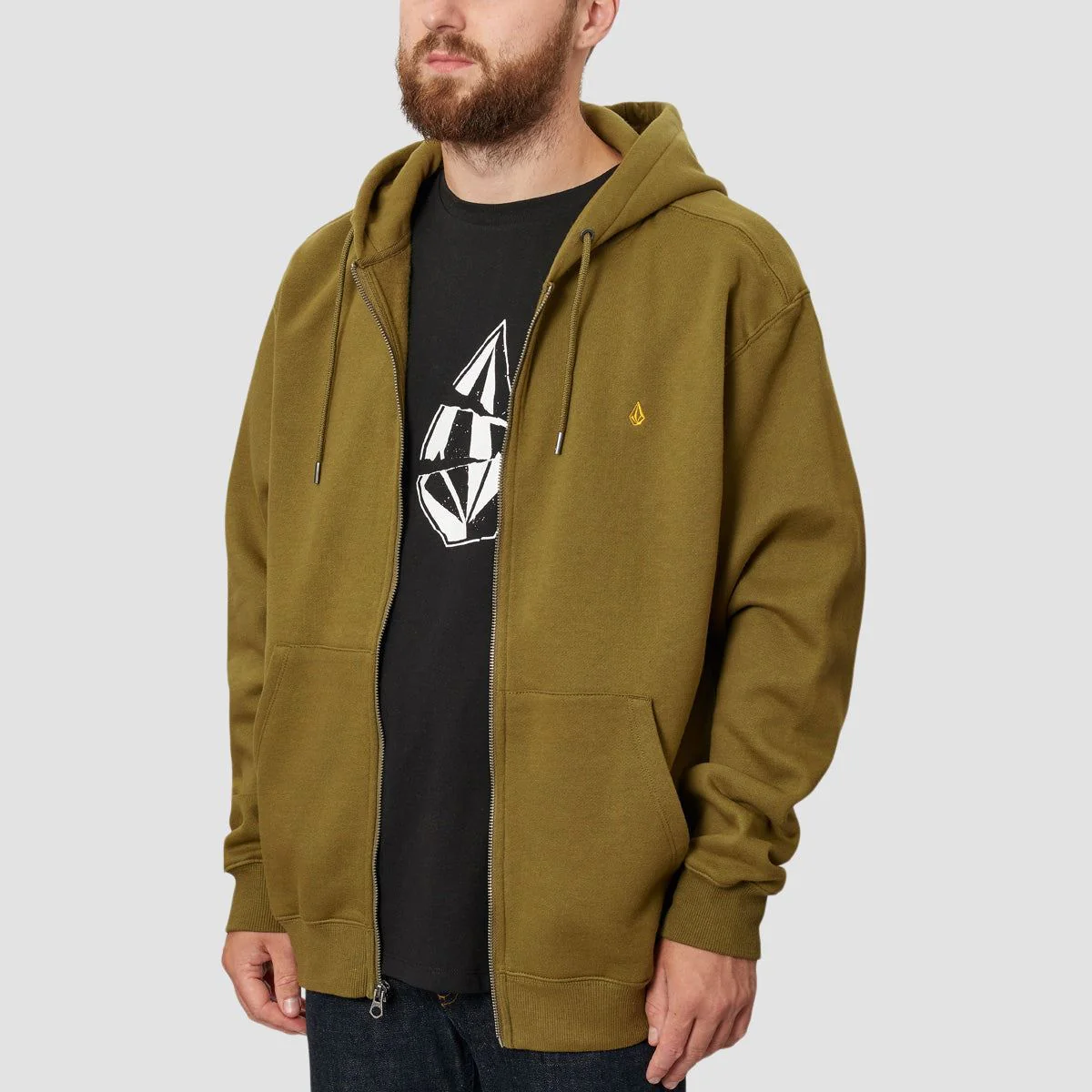 Volcom Extends Zip Hoodie Service Green - Image 2