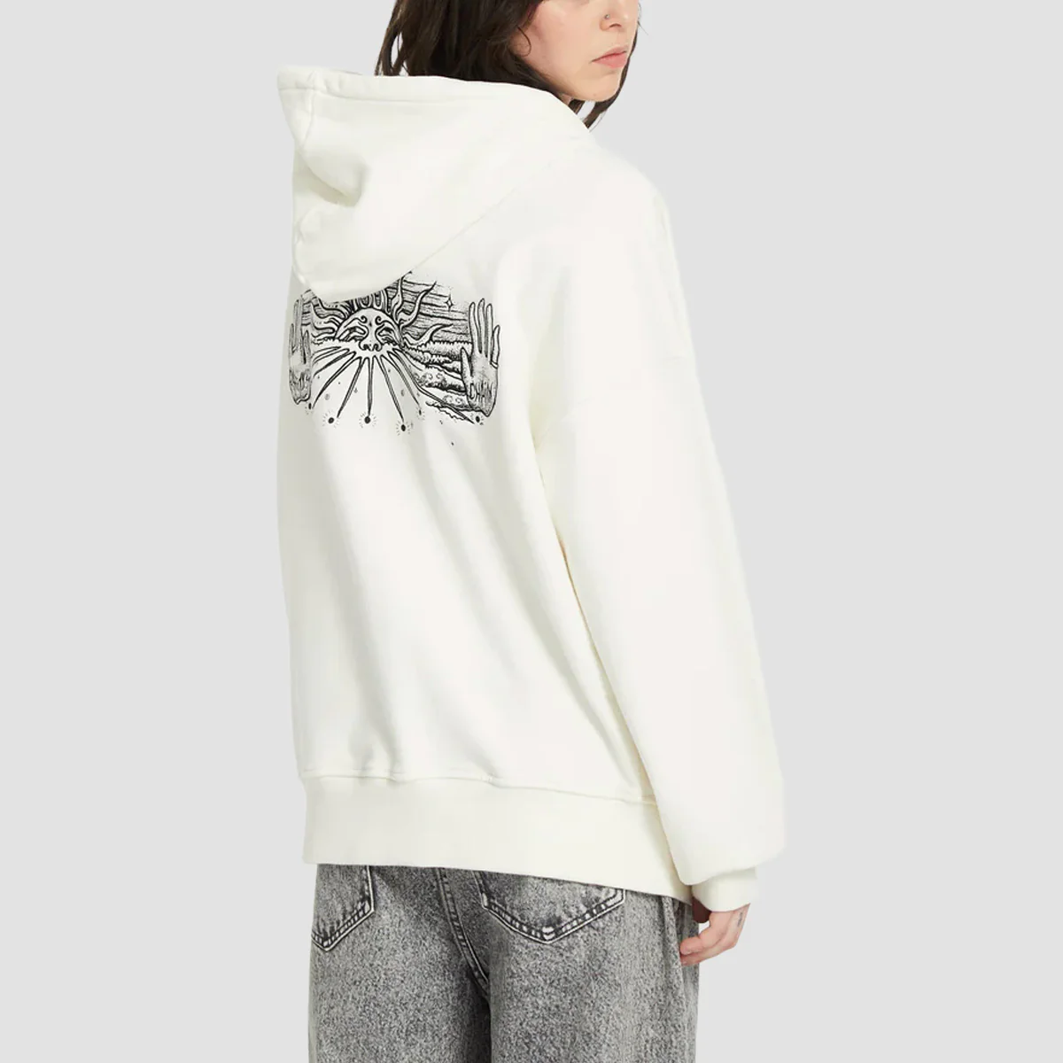 Volcom FA Alix Zip Fleece Star White - Womens - Image 2