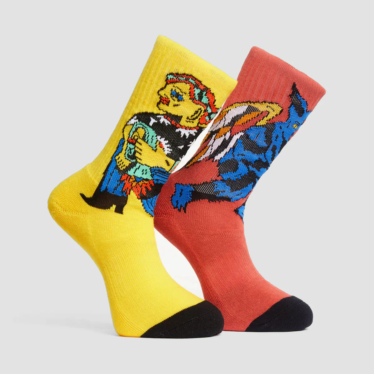 Volcom FA Bob Mollema Socks 4 Pack Mint - Image 3