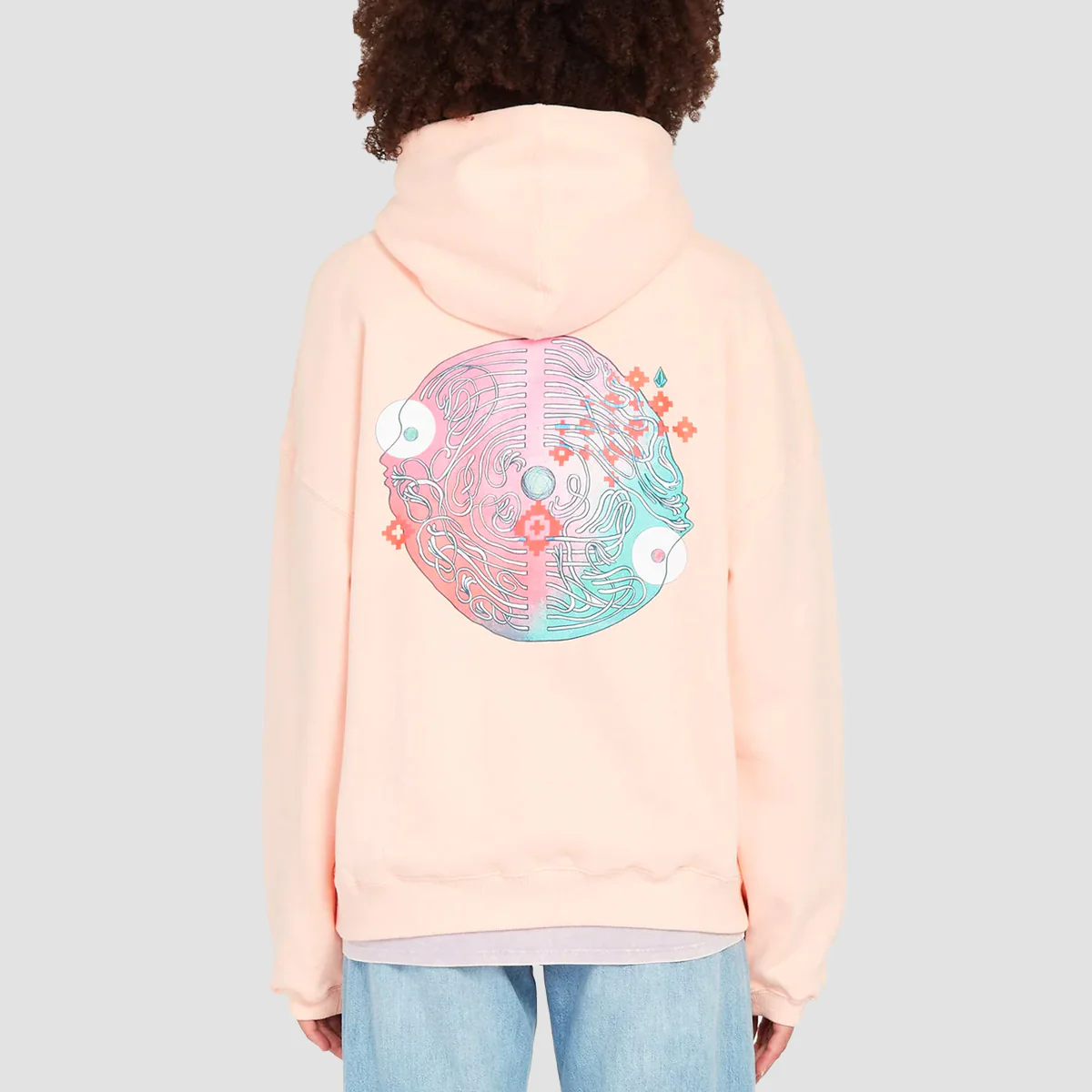 Volcom FA Ed Merlin Murray Pullover Hoodie Melon - Womens - Image 2