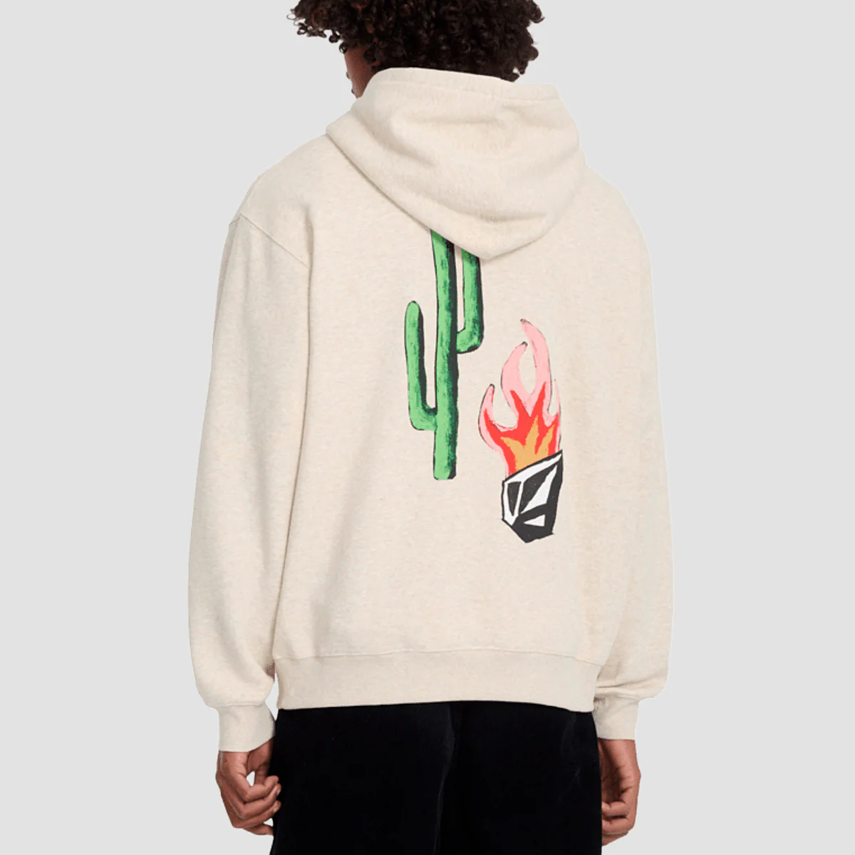 Volcom FA Mickey Mason Pullover Hoodie Dust Heather - Image 2