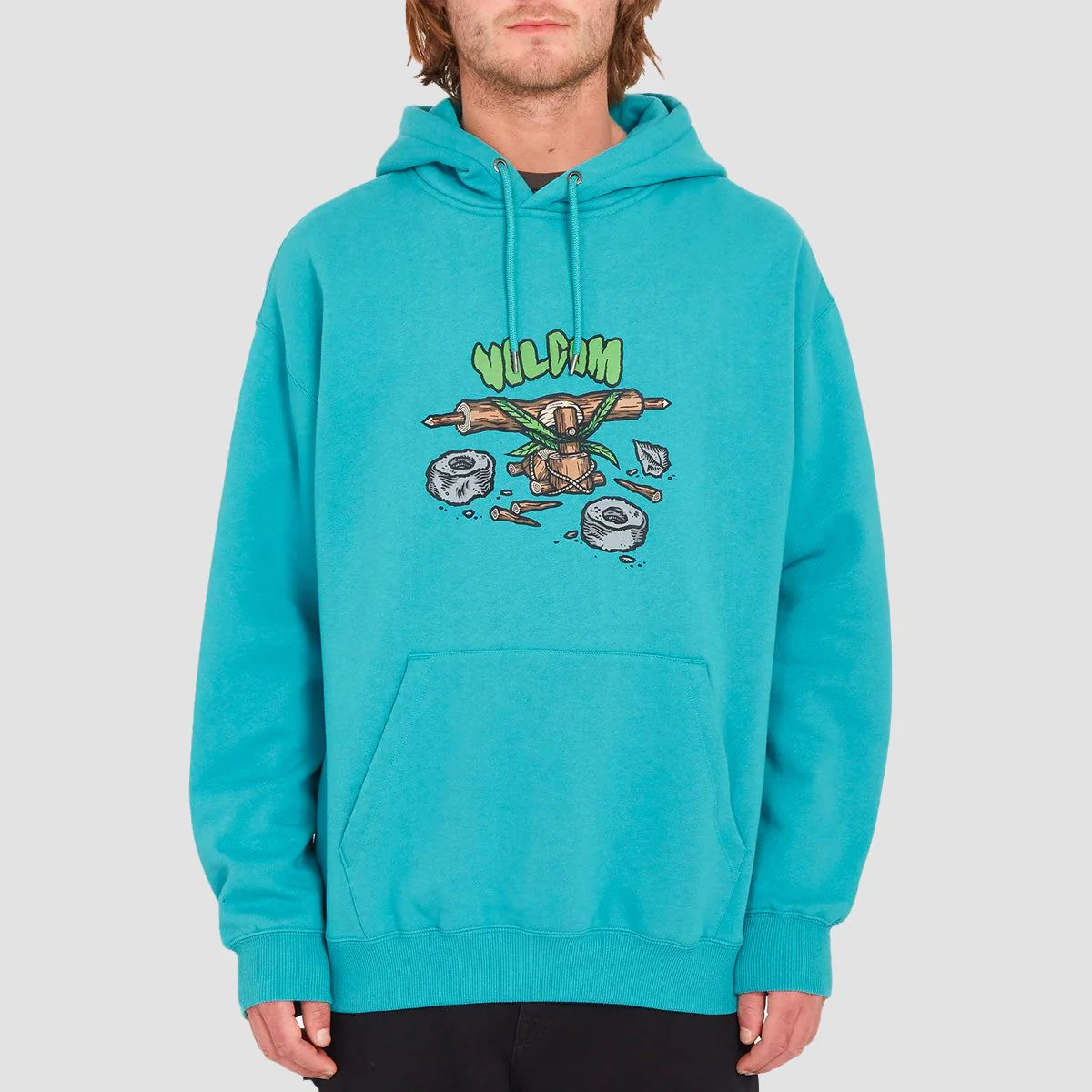 Volcom FA Todd Bratrud Early Equipment Pullover Hoodie Temple Teal