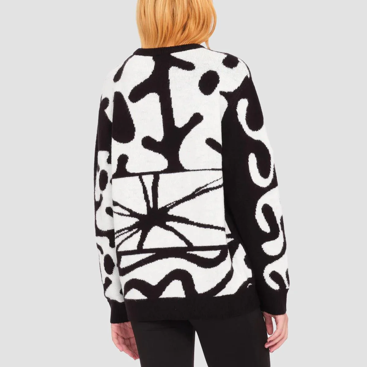 Volcom FA Zephyr Sweater Black White - Womens - Image 2