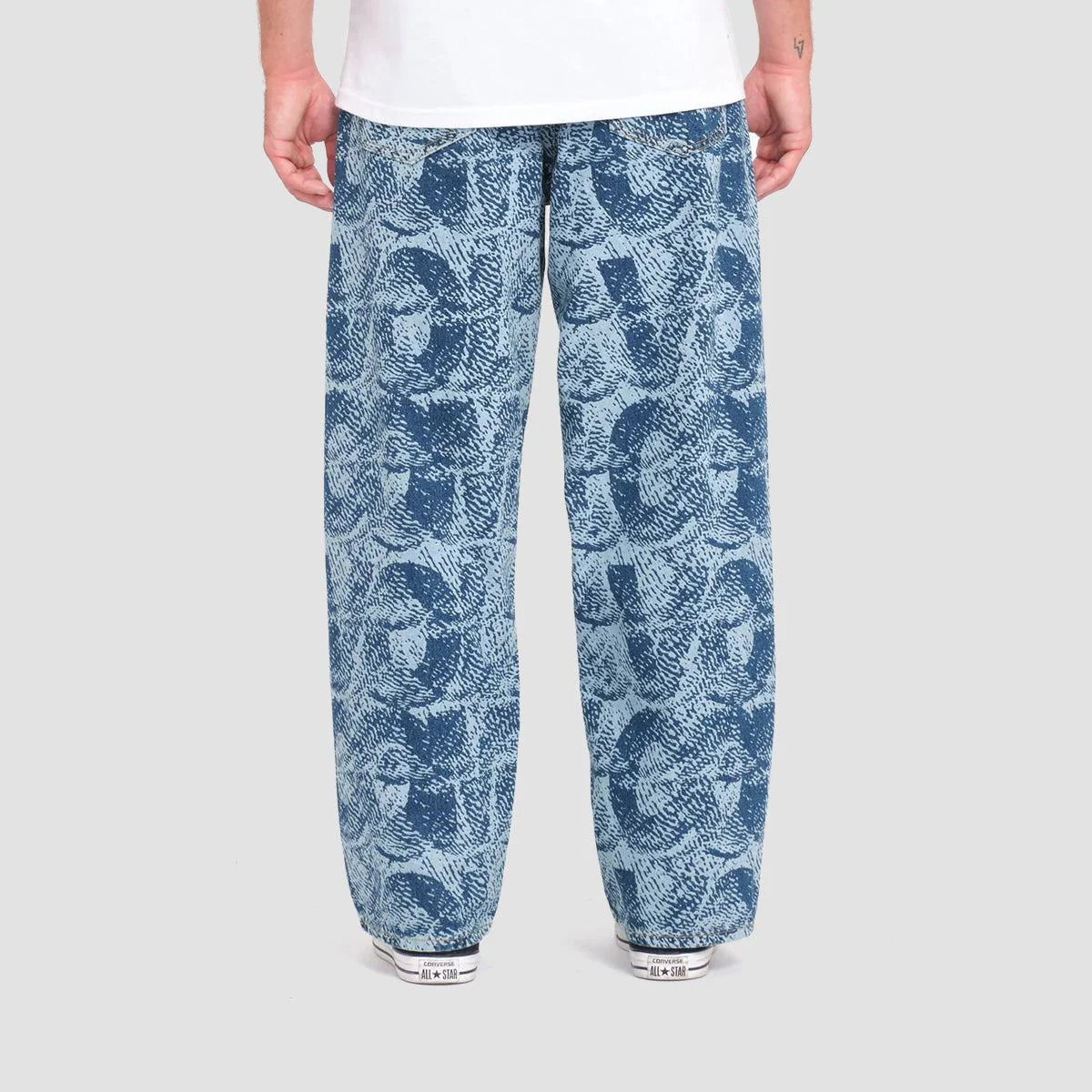 Volcom Fergadelic Loose Fit Jeans Road Sky - Image 3