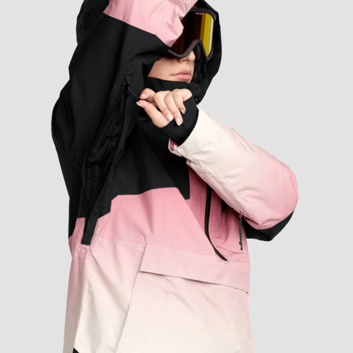 Volcom Fern Ins Gore-Tex Pullover Snow Jacket Mesa Rose - Womens - Image 3