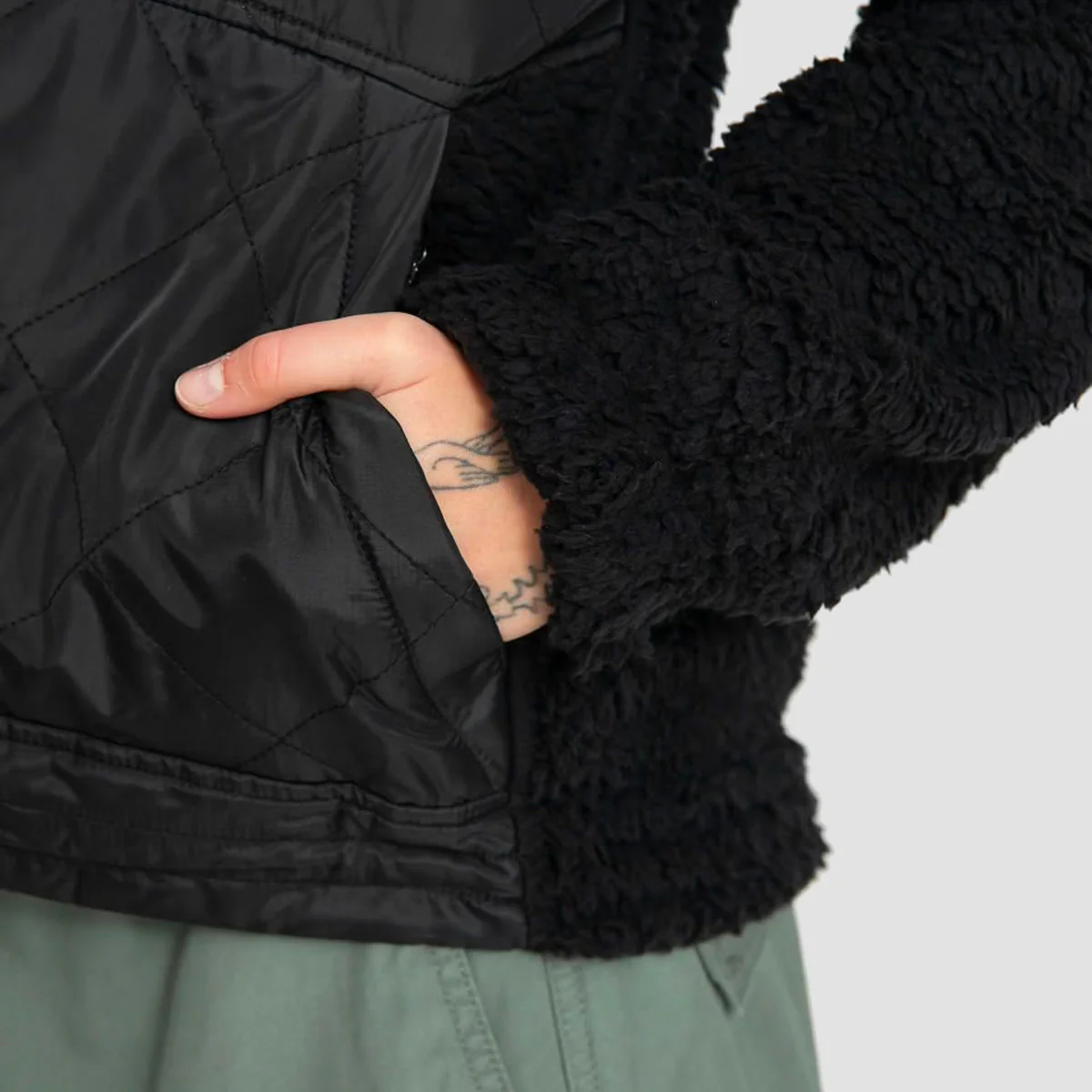Volcom Ferron Pullover Jacket Black - Womens - Image 4
