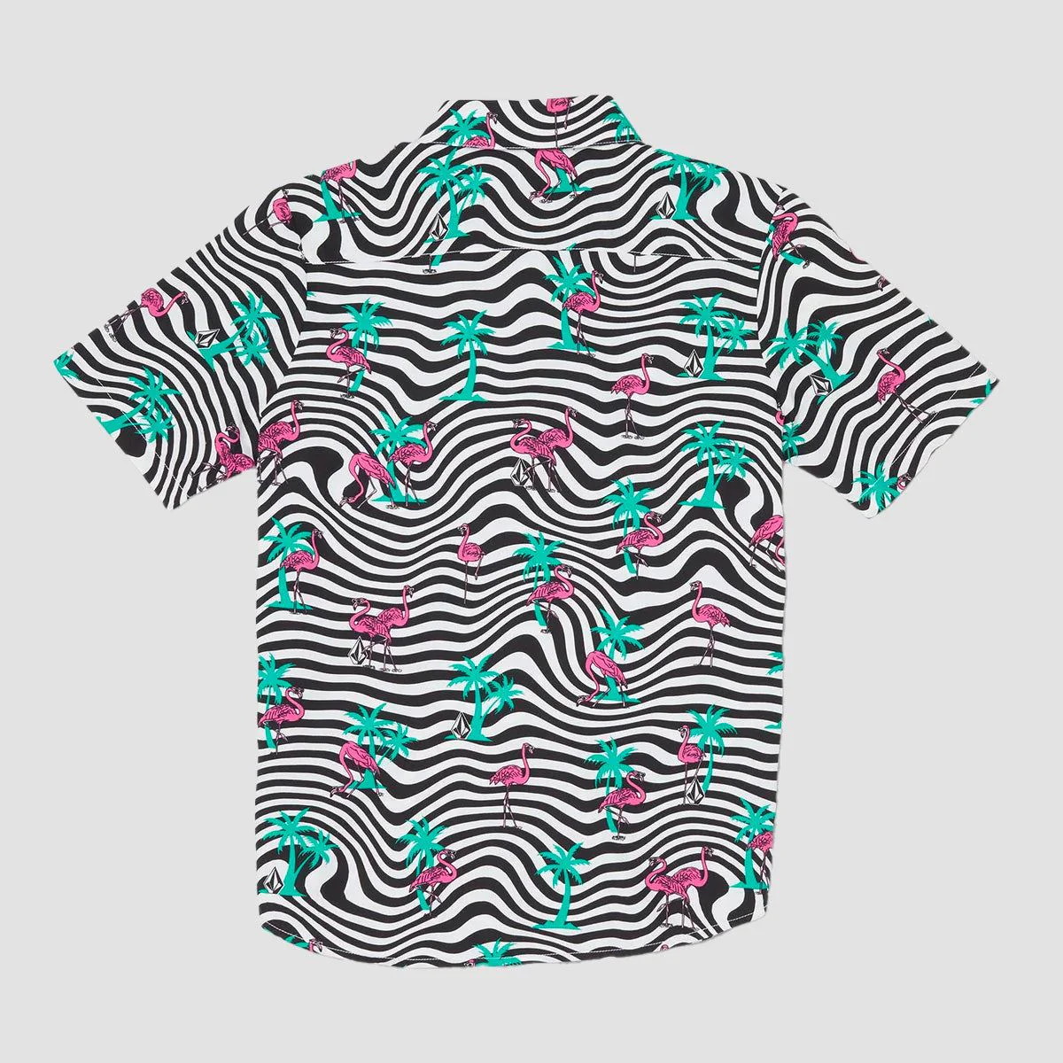 Volcom Flamingbros Short Sleeve Shirt White - Kids - Image 2