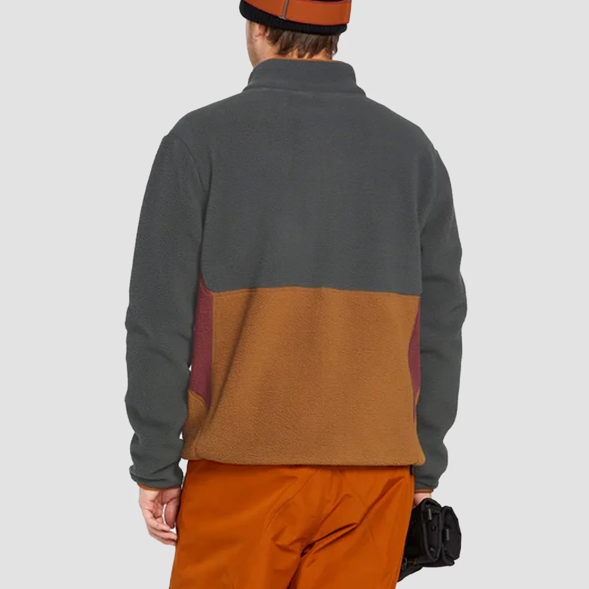 Volcom Fleecer Full Zip Fleece Jacket Charcoal - Image 2