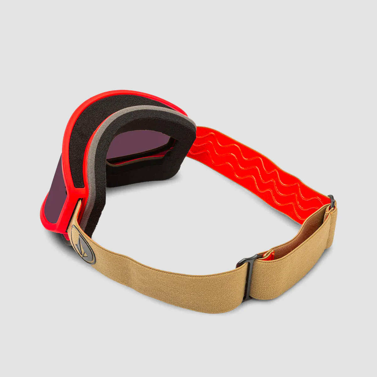 Volcom Footprints Snow Goggles Orange Shock/Sand/Light Bronze + Bonus Lens Yellow - Image 2