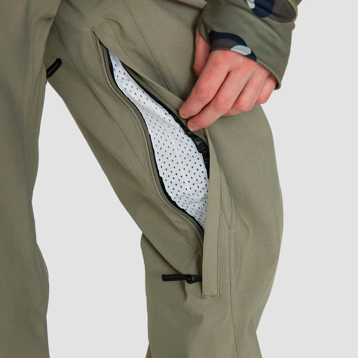 Volcom Freakin Snow Chino Pants Light Military - Image 5